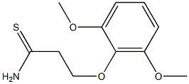 3-(2,6-dimethoxyphenoxy)propanethioamide Structure