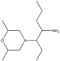 3-(2,6-dimethylmorpholin-4-yl)heptan-4-amine,,结构式