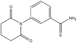 3-(2,6-dioxopiperidin-1-yl)benzene-1-carbothioamide,,结构式