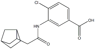 3-(2-{bicyclo[2.2.1]heptan-2-yl}acetamido)-4-chlorobenzoic acid 结构式