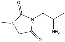 3-(2-aminopropyl)-1-methylimidazolidine-2,4-dione 结构式