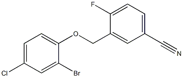 3-(2-bromo-4-chlorophenoxymethyl)-4-fluorobenzonitrile