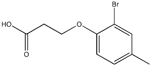 3-(2-bromo-4-methylphenoxy)propanoic acid Structure