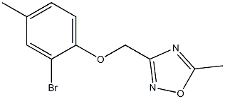 3-(2-bromo-4-methylphenoxymethyl)-5-methyl-1,2,4-oxadiazole