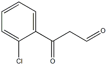 3-(2-chlorophenyl)-3-oxopropanal 化学構造式