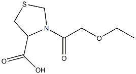 3-(2-ethoxyacetyl)-1,3-thiazolidine-4-carboxylic acid Structure