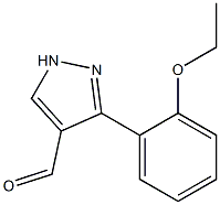 3-(2-ethoxyphenyl)-1H-pyrazole-4-carbaldehyde Struktur