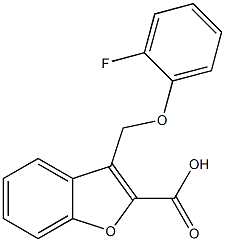 3-(2-fluorophenoxymethyl)-1-benzofuran-2-carboxylic acid Structure