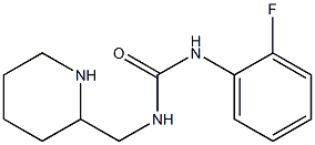 3-(2-fluorophenyl)-1-(piperidin-2-ylmethyl)urea Structure