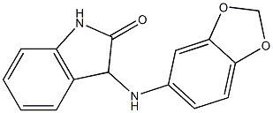 3-(2H-1,3-benzodioxol-5-ylamino)-2,3-dihydro-1H-indol-2-one,,结构式