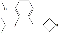3-(2-isopropoxy-3-methoxybenzyl)azetidine 结构式