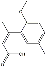 3-(2-methoxy-5-methylphenyl)but-2-enoic acid Struktur
