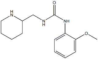 3-(2-methoxyphenyl)-1-(piperidin-2-ylmethyl)urea,,结构式