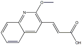 3-(2-methoxyquinolin-3-yl)prop-2-enoic acid 结构式