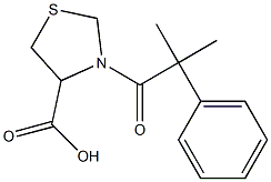 3-(2-methyl-2-phenylpropanoyl)-1,3-thiazolidine-4-carboxylic acid Structure