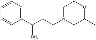 3-(2-methylmorpholin-4-yl)-1-phenylpropan-1-amine,,结构式