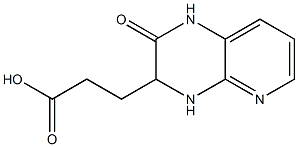 3-(2-oxo-1,2,3,4-tetrahydropyrido[2,3-b]pyrazin-3-yl)propanoic acid Struktur