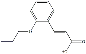 3-(2-propoxyphenyl)prop-2-enoic acid Structure