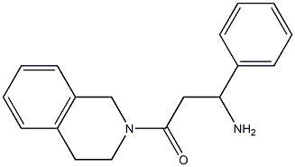 3-(3,4-dihydroisoquinolin-2(1H)-yl)-3-oxo-1-phenylpropan-1-amine,,结构式