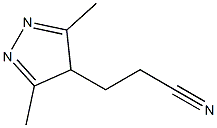 3-(3,5-dimethyl-4H-pyrazol-4-yl)propanenitrile Structure