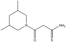 3-(3,5-dimethylpiperidin-1-yl)-3-oxopropanethioamide|