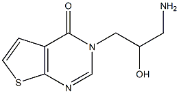 3-(3-amino-2-hydroxypropyl)-3H,4H-thieno[2,3-d]pyrimidin-4-one Structure