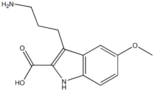 3-(3-aminopropyl)-5-methoxy-1H-indole-2-carboxylic acid Structure