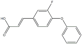 3-(3-fluoro-4-phenoxyphenyl)prop-2-enoic acid Structure