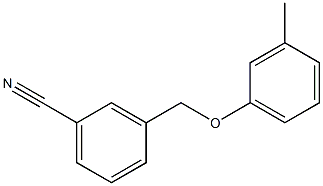 3-(3-methylphenoxymethyl)benzonitrile Structure