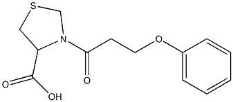 3-(3-phenoxypropanoyl)-1,3-thiazolidine-4-carboxylic acid