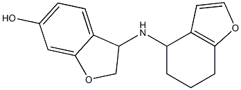 3-(4,5,6,7-tetrahydro-1-benzofuran-4-ylamino)-2,3-dihydro-1-benzofuran-6-ol Structure