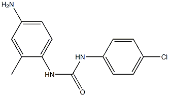 3-(4-amino-2-methylphenyl)-1-(4-chlorophenyl)urea 化学構造式