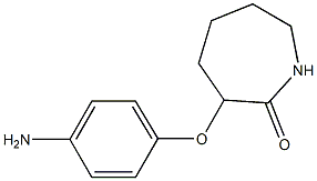 3-(4-aminophenoxy)azepan-2-one 结构式