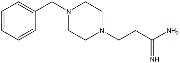 3-(4-benzylpiperazin-1-yl)propanimidamide Struktur