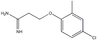 3-(4-chloro-2-methylphenoxy)propanimidamide,,结构式