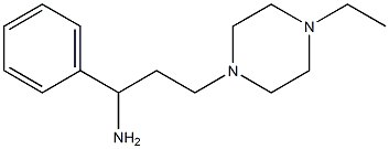 3-(4-ethylpiperazin-1-yl)-1-phenylpropan-1-amine 结构式