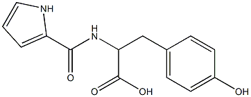 3-(4-hydroxyphenyl)-2-(1H-pyrrol-2-ylformamido)propanoic acid Structure