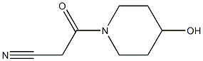 3-(4-hydroxypiperidin-1-yl)-3-oxopropanenitrile Structure