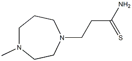 3-(4-methyl-1,4-diazepan-1-yl)propanethioamide Struktur