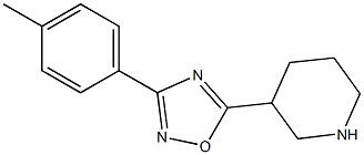 3-(4-methylphenyl)-5-(piperidin-3-yl)-1,2,4-oxadiazole Structure