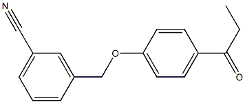 3-(4-propanoylphenoxymethyl)benzonitrile