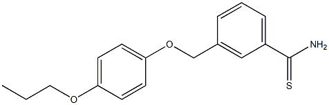 3-(4-propoxyphenoxymethyl)benzene-1-carbothioamide 结构式