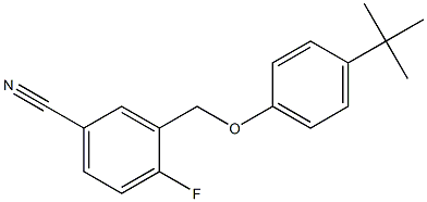 3-(4-tert-butylphenoxymethyl)-4-fluorobenzonitrile