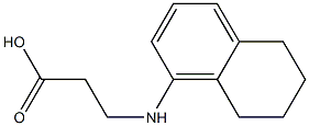 3-(5,6,7,8-tetrahydronaphthalen-1-ylamino)propanoic acid 结构式