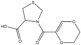 3-(5,6-dihydro-1,4-dioxin-2-ylcarbonyl)-1,3-thiazolidine-4-carboxylic acid