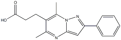 3-(5,7-dimethyl-2-phenylpyrazolo[1,5-a]pyrimidin-6-yl)propanoic acid