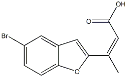 3-(5-bromo-1-benzofuran-2-yl)but-2-enoic acid