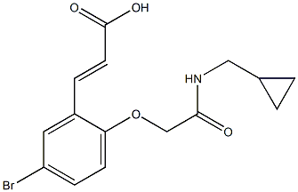 3-(5-bromo-2-{[(cyclopropylmethyl)carbamoyl]methoxy}phenyl)prop-2-enoic acid|