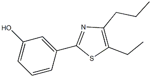 3-(5-ethyl-4-propyl-1,3-thiazol-2-yl)phenol|