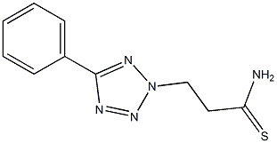 3-(5-phenyl-2H-1,2,3,4-tetrazol-2-yl)propanethioamide Structure